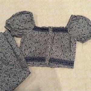 Madewell size small skirt & blouse set